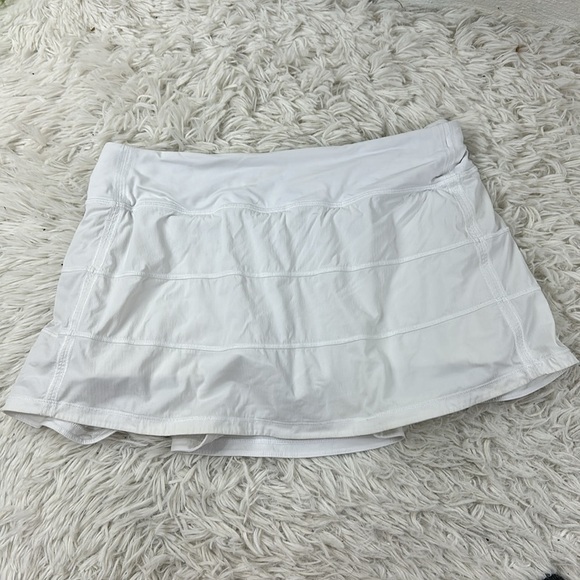 Lululemon Pace Rival Skirt (Regular) *4-way Stretch 13" White - Picture 1 of 5